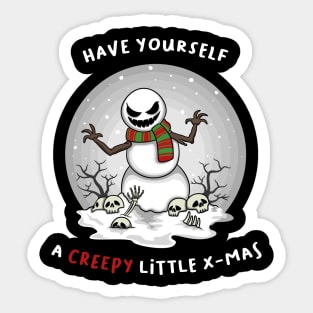 Evil Snowman Sticker
